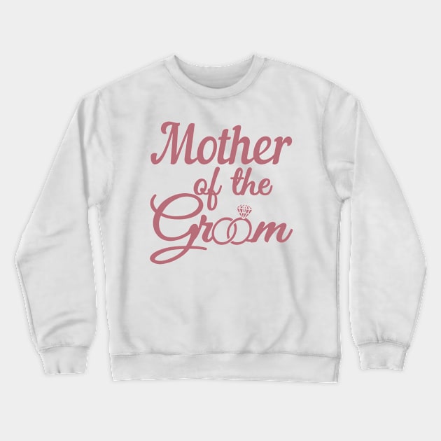 Mother Of The Groom - Mom Wedding And Bridal Gift Crewneck Sweatshirt by Art Like Wow Designs